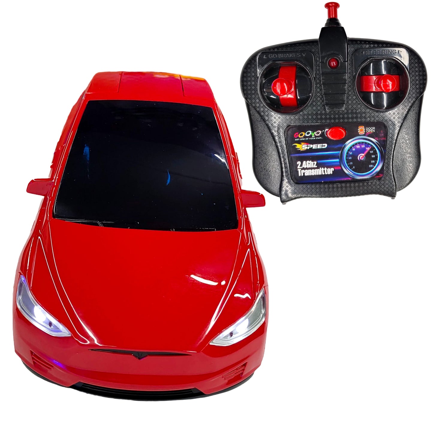 BOSSS Tesla Scale Model car 2.4G Remote control Model car with Led light