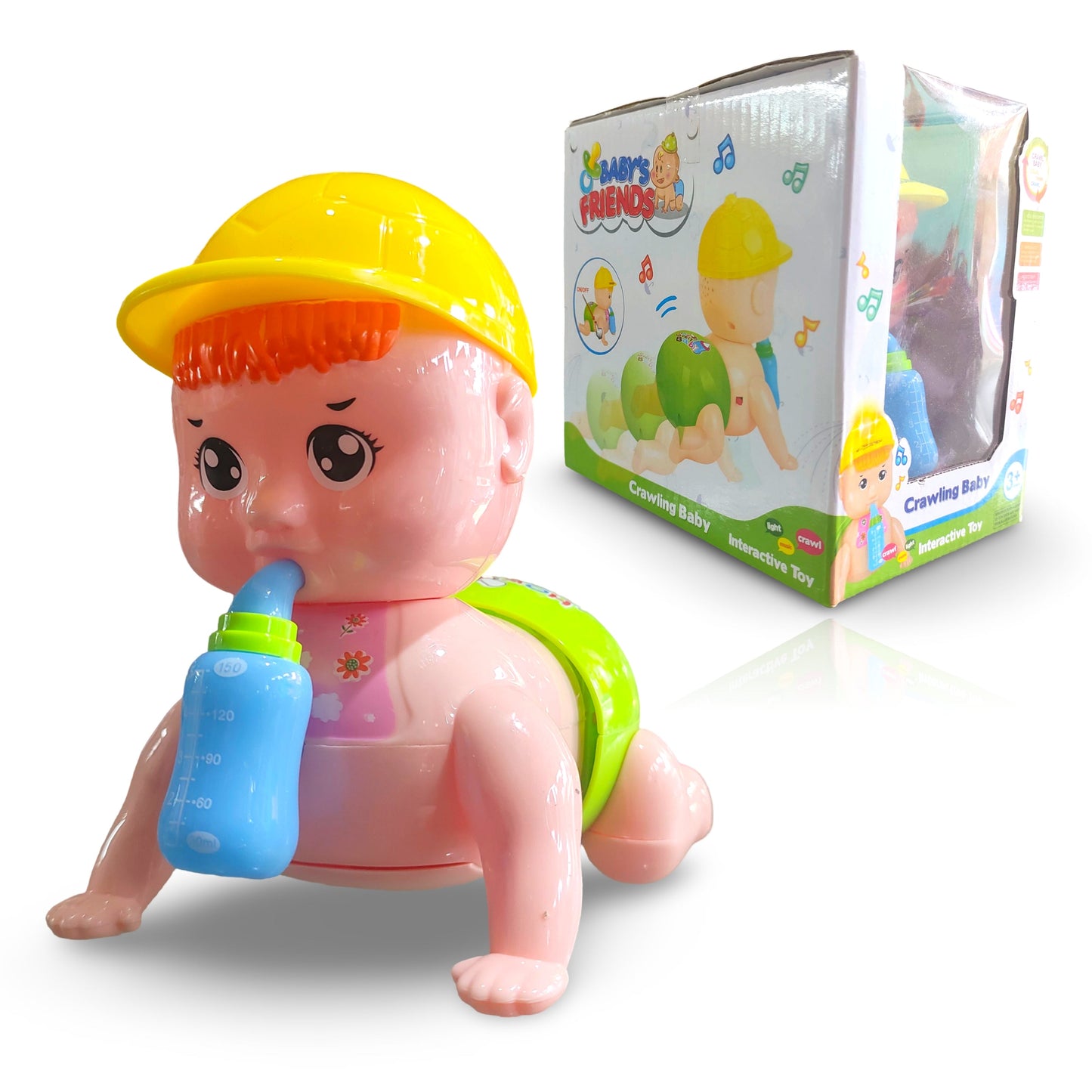 Crawling Baby Musical Toy for Infants 6-12 Months Battery Operated Musical Crawling Baby Toy (Pack of 1)