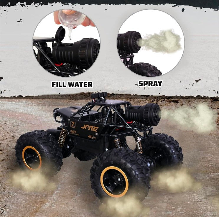 R/c Rock Crawler with spray Spary Remote Control Car for Kids, 5 Function 1:16 Rc Car Toys for Boys