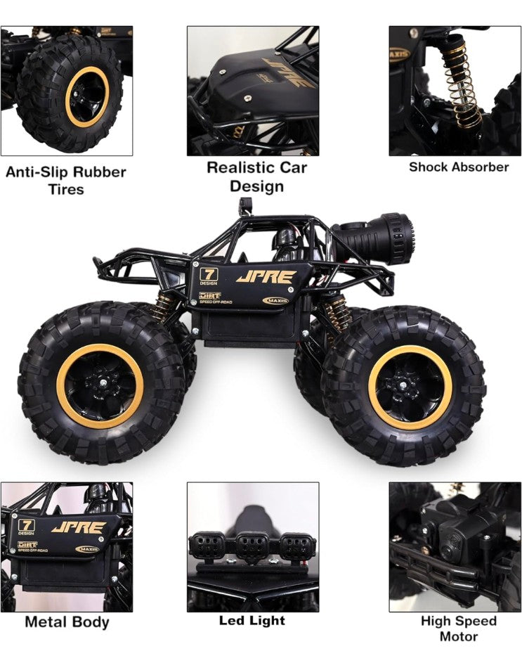 R/c Rock Crawler with spray Spary Remote Control Car for Kids, 5 Function 1:16 Rc Car Toys for Boys